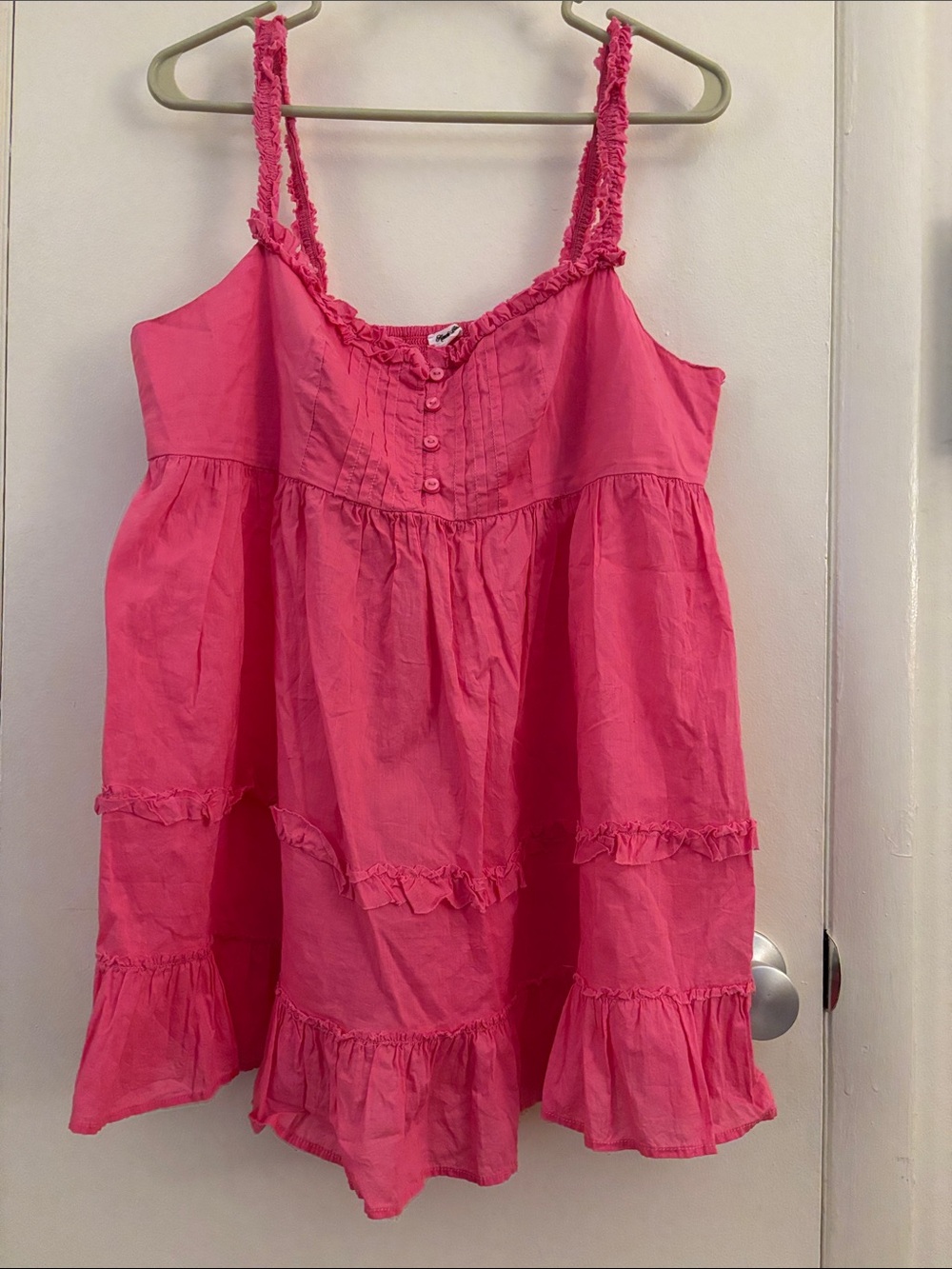 Urban outfitters Kimchi Blue Pink Smocked Camisole Top